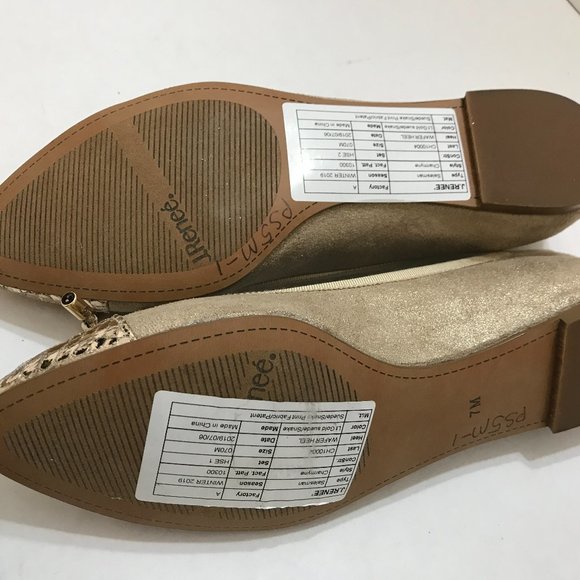 J.Renee’ Metallic Fabric Almond Toe Flat - Picture 4 of 5